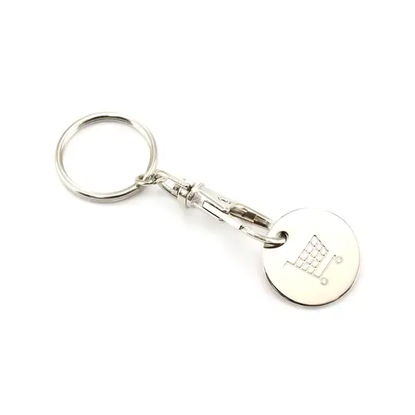 Schlüsselanhänger EK-Chip Euromarket - weiß, Farbe: weiß personalisierte Geschenke , 7 image