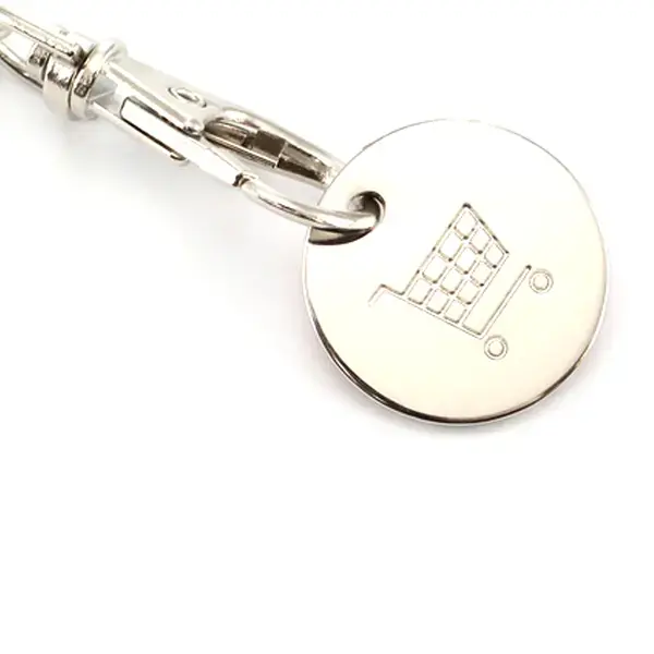 Schlüsselanhänger EK-Chip Euromarket - gelb, Farbe: gelb personalisierte Geschenke , 9 image