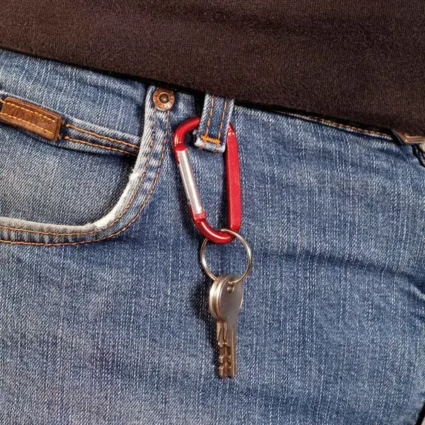 Karabiner Zoko - schwarz, Farbe: schwarz personalisierte Geschenke , 2 image