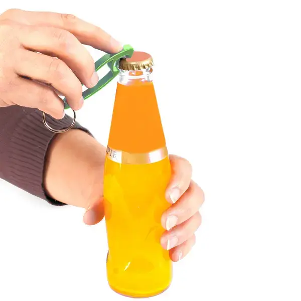 Schlüsselanhänger Flaschenöffner Samo - grün, Farbe: grün personalisierte Geschenke , 8 image