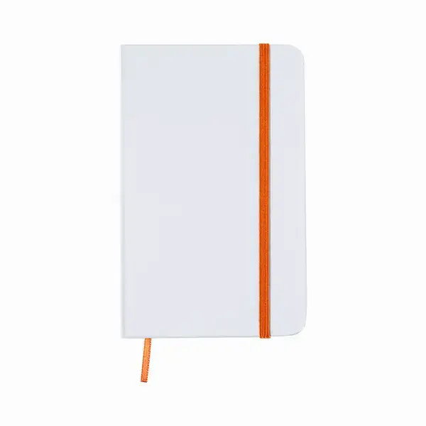 Notizblock Yakis - weiß - orange, Farbe: weiß - orange personalisierte Geschenke , 11 image
