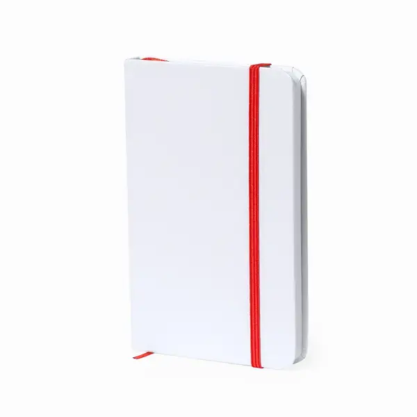 Notizblock Yakis - weiß - rot, Farbe: weiß - rot personalisierte Geschenke , 7 image