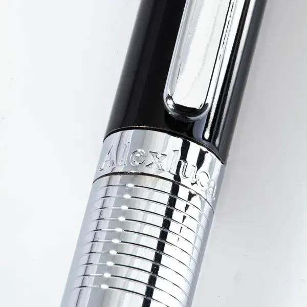Kugelschreiber Pointer Lantey - schwarz - silber, Farbe: schwarz - silber personalisierte Geschenke , 4 image