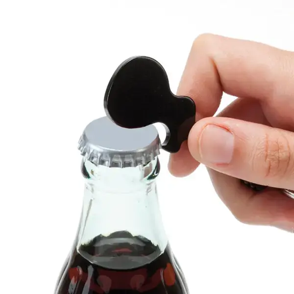 Schlüsselanhänger Flaschenöffner Singe - schwarz, Farbe: schwarz personalisierte Geschenke , 10 image