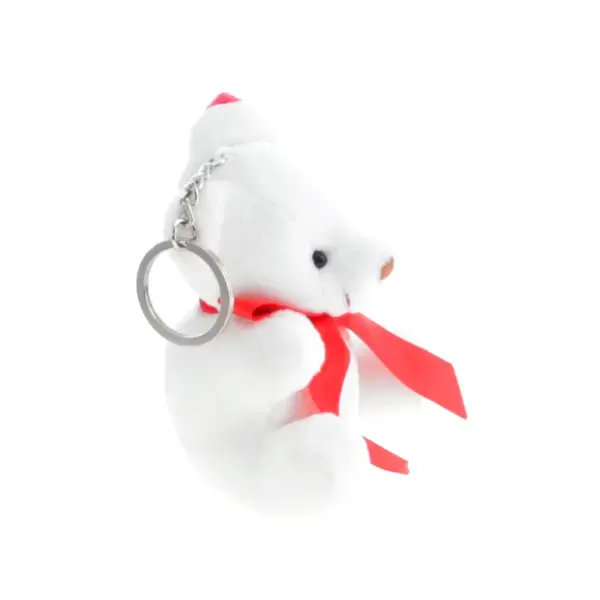 Schlüsselanhänger Teddy Glenda - weiß, Farbe: weiß personalisierte Geschenke , 4 image