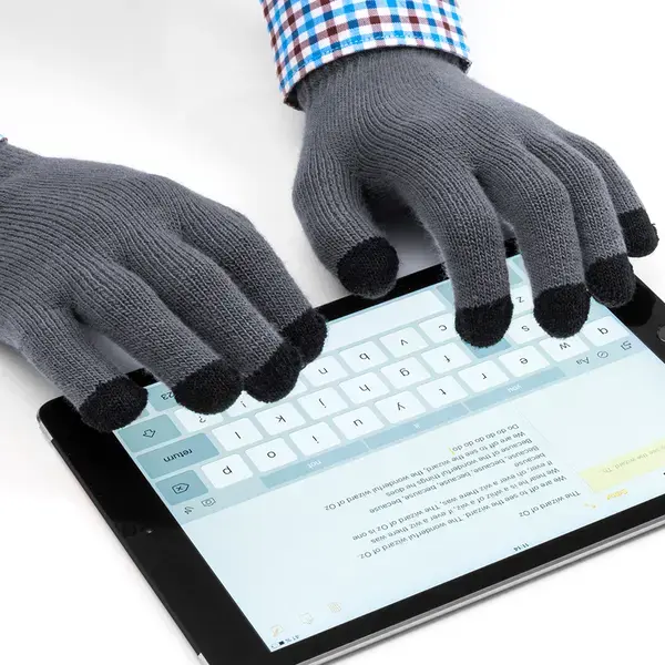 Touchpad Handschuhe Tellar - schwarz - grau, Farbe: schwarz - grau personalisierte Geschenke , 4 image