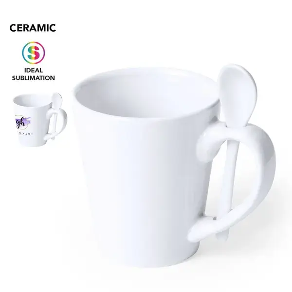 Sublimations Tasse Kaffir - weiß, Farbe: weiß personalisierte Geschenke , 7 image