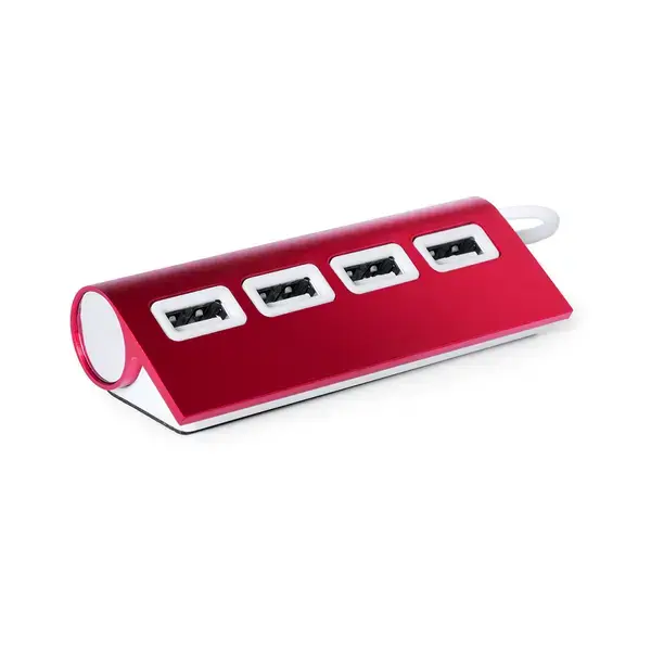 USB Hub Weeper - rot, Farbe: rot personalisierte Geschenke , 7 image
