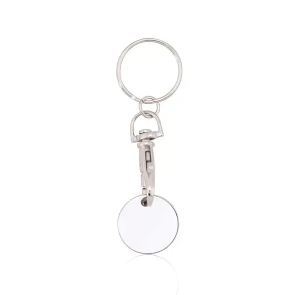 Schlüsselanhänger EK-Chip Euromarket - weiß, Farbe: weiß personalisierte Geschenke , 3 image
