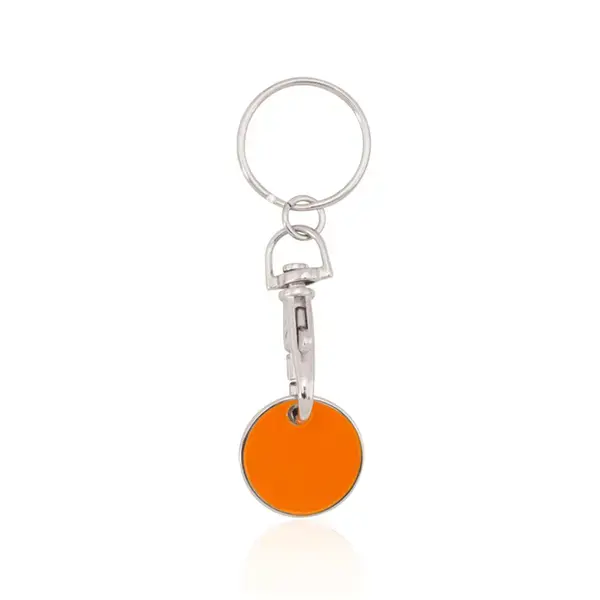 Schlüsselanhänger EK-Chip Euromarket - orange, Farbe: orange personalisierte Geschenke , 2 image