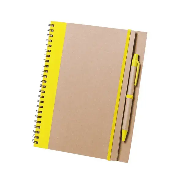 Notizbuch Tunel - gelb, Farbe: gelb personalisierte Geschenke , 2 image