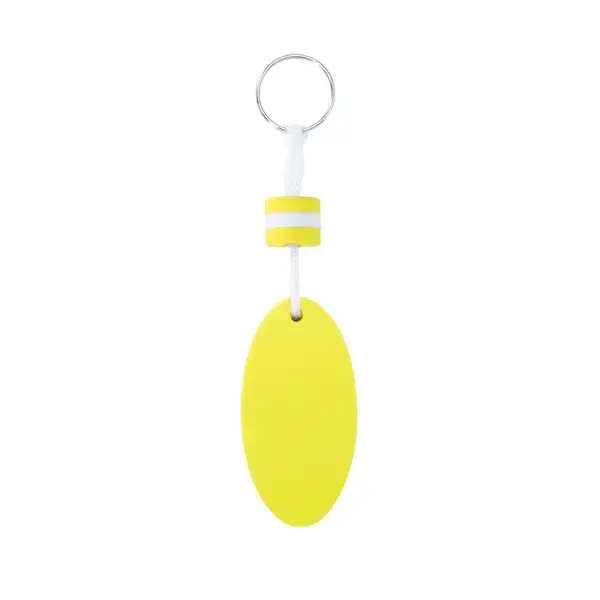 Schlüsselanhänger Soke - gelb - weiß, Farbe: gelb - weiß personalisierte Geschenke , 2 image