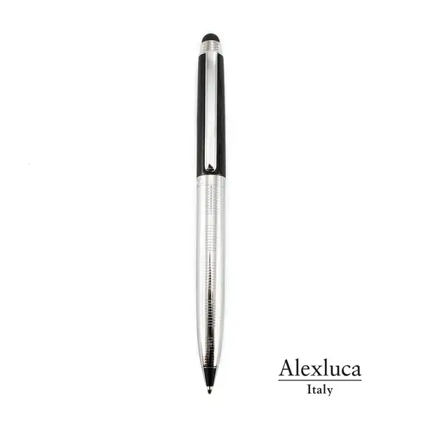 Kugelschreiber Pointer Lantey - schwarz - silber, Farbe: schwarz - silber personalisierte Geschenke , 3 image