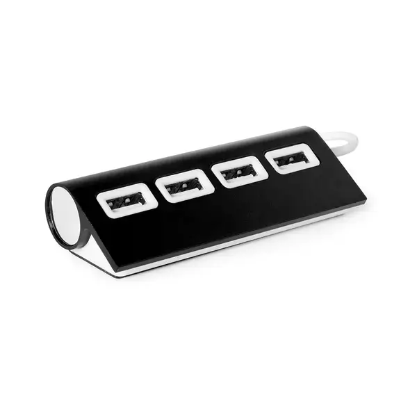 USB Hub Weeper - schwarz, Farbe: schwarz personalisierte Geschenke , 2 image