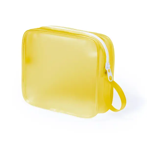 Kosmetik Tasche Saeki - gelb, Farbe: gelb personalisierte Geschenke , 2 image
