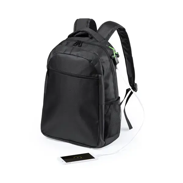 Rucksack Halnok - schwarz, Farbe: schwarz personalisierte Geschenke , 4 image