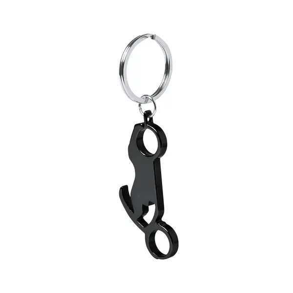 Schlüsselanhänger Flaschenöffner Blicher - schwarz, Farbe: schwarz personalisierte Geschenke , 3 image