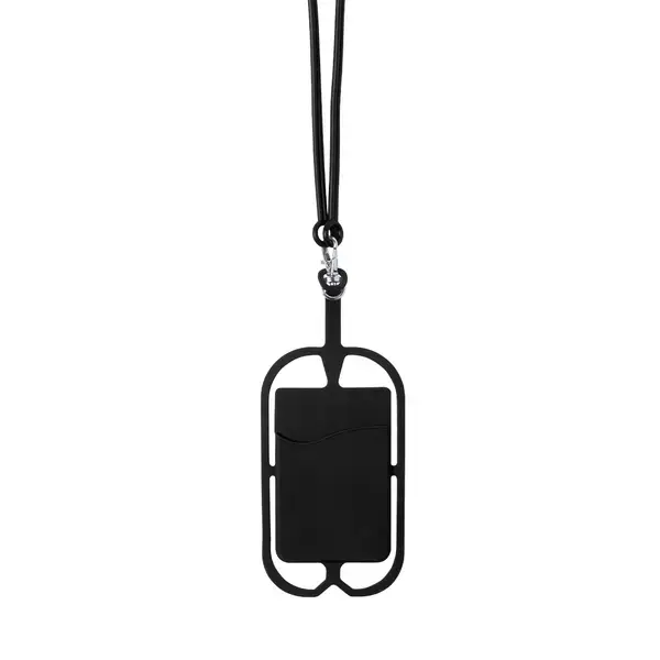 Schlüsselband Veltux - schwarz, Farbe: schwarz personalisierte Geschenke , 2 image