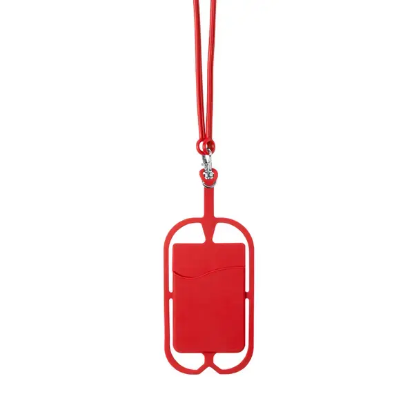 Schlüsselband Veltux - rot, Farbe: rot personalisierte Geschenke , 3 image