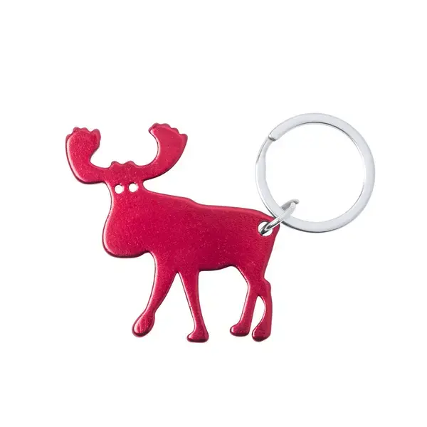 Schlüsselanhänger Flaschenöffner Pudox - rot, Farbe: rot personalisierte Geschenke , 4 image