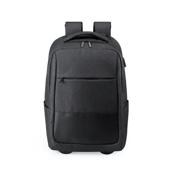 Trolley Rucksack Haltrix - schwarz, Farbe: schwarz personalisierte Geschenke , 8 image