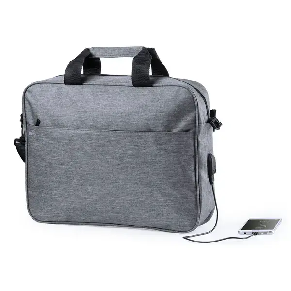 Dokumententasche Lenket - grau, Farbe: grau personalisierte Geschenke , 3 image