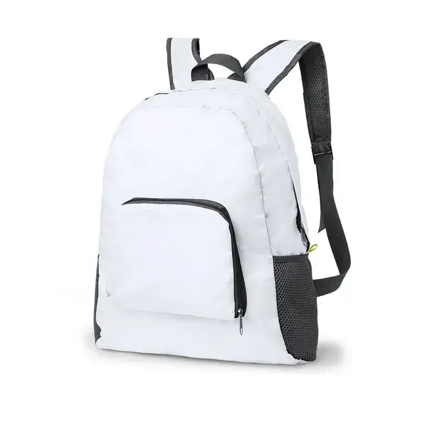 Faltbarer Rucksack Mendy - weiß, Farbe: weiß personalisierte Geschenke , 8 image