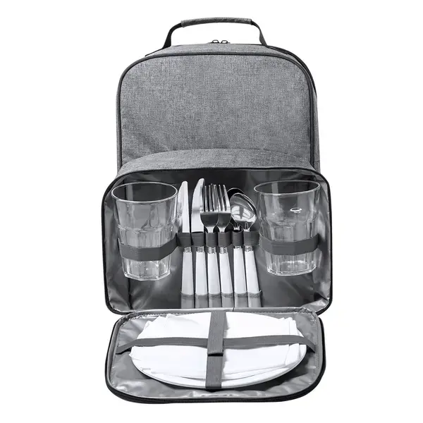 Picnic Kühltasche Rucksack Kazor - grau, Farbe: grau personalisierte Geschenke , 3 image