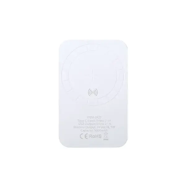 Power Bank Vekmar - weiß, Farbe: weiß personalisierte Geschenke , 8 image