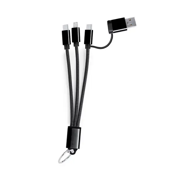 Ladegerätkabel Frecles - schwarz, Farbe: schwarz personalisierte Geschenke , 2 image