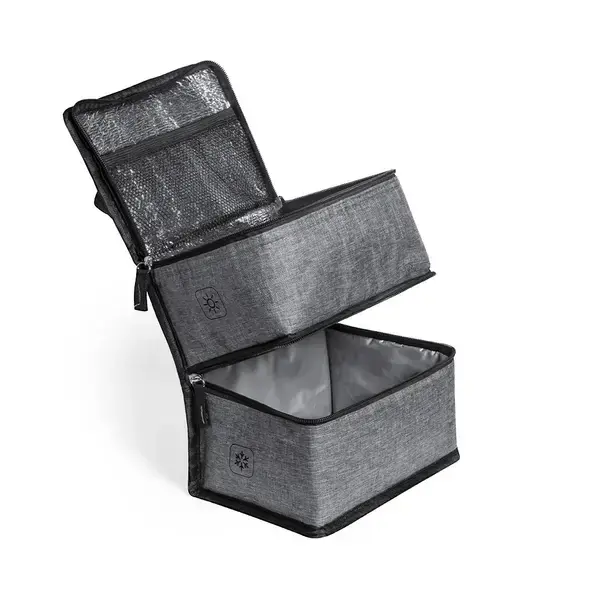 Kühltasche Stacy - grau, Farbe: grau personalisierte Geschenke , 5 image