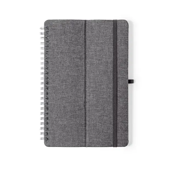 Halter Notizbuch Maisux - grau, Farbe: grau personalisierte Geschenke , 6 image