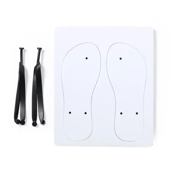 Sublimations Flip Flop Badrak - weiß, Farbe: weiß personalisierte Geschenke , 6 image