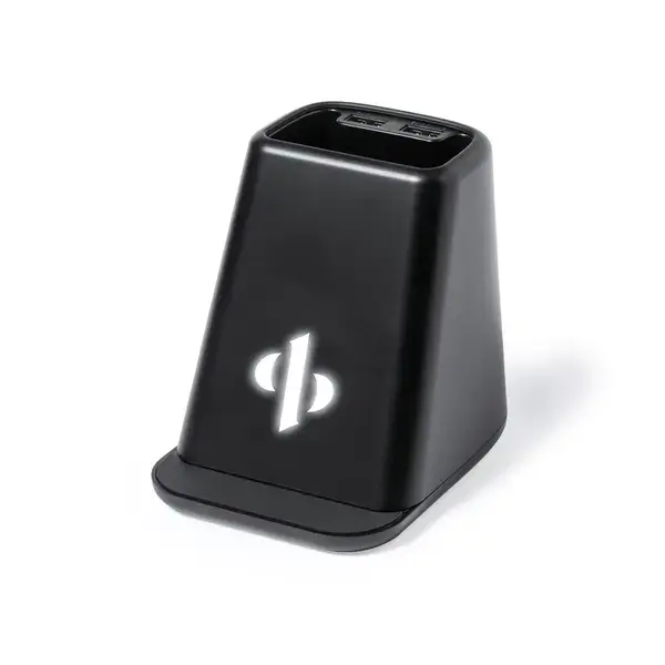Multifunktion Stifthalter Eddar - schwarz, Farbe: schwarz personalisierte Geschenke , 5 image