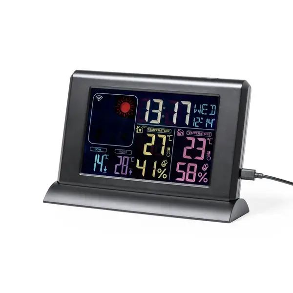 Wetterstation Lautar - schwarz, Farbe: schwarz personalisierte Geschenke , 7 image