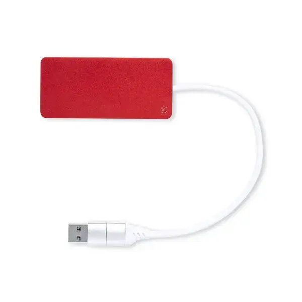 USB Hub Kalat - rot, Farbe: rot personalisierte Geschenke , 2 image
