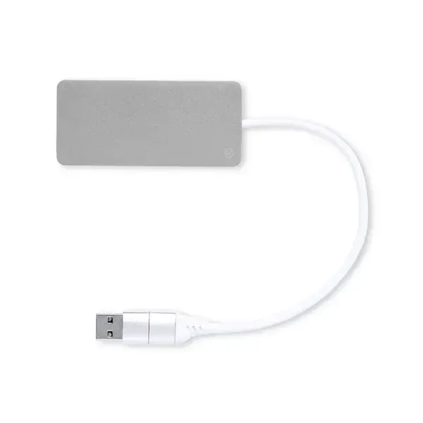 USB Hub Kalat - silber, Farbe: silber personalisierte Geschenke , 3 image