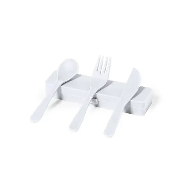 Besteckset Florax - weiß, Farbe: weiß personalisierte Geschenke , 3 image