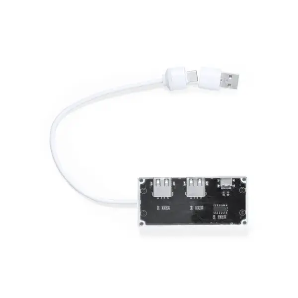 USB Hub Hevan - weiß, Farbe: weiß personalisierte Geschenke , 3 image