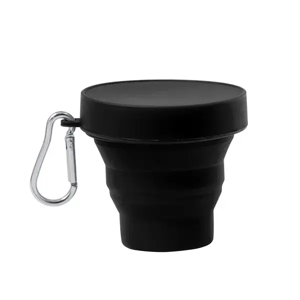 Faltbarer Trinkbecher Klimt - schwarz, Farbe: schwarz personalisierte Geschenke , 3 image