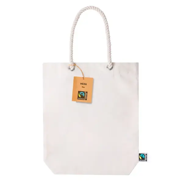 Tasche Hexa Fairtrade - naturfarben, Farbe: naturfarben personalisierte Geschenke , 6 image