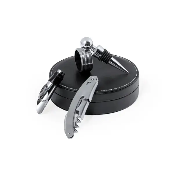 Wein Set Albion - schwarz, Farbe: schwarz personalisierte Geschenke , 2 image