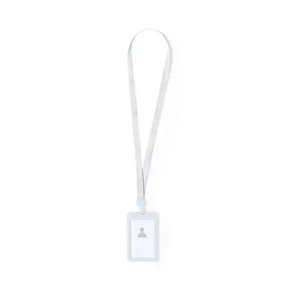 Namensschild Schlüsselband Fleck - weiß, Farbe: weiß personalisierte Geschenke , 3 image