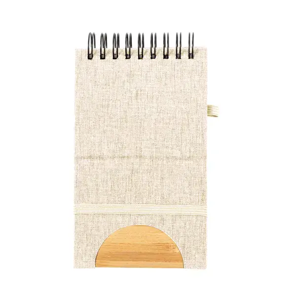 Halter Notizbuch Alyxa - naturfarben, Farbe: naturfarben personalisierte Geschenke , 4 image
