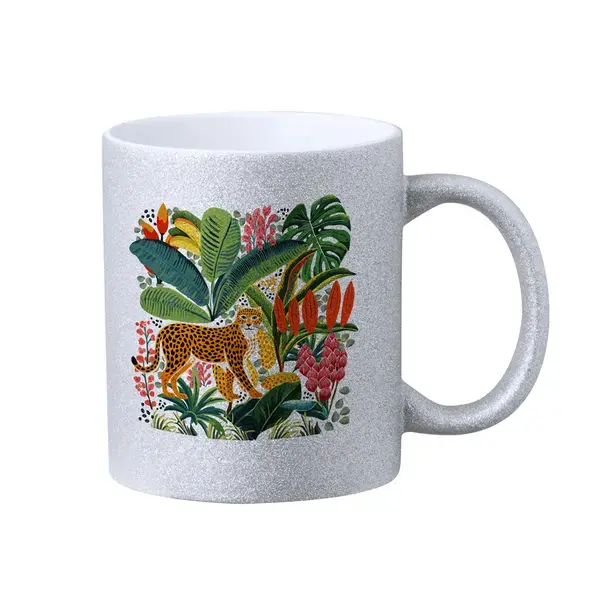 Sublimations Tasse Robleda - silber, Farbe: silber personalisierte Geschenke , 4 image