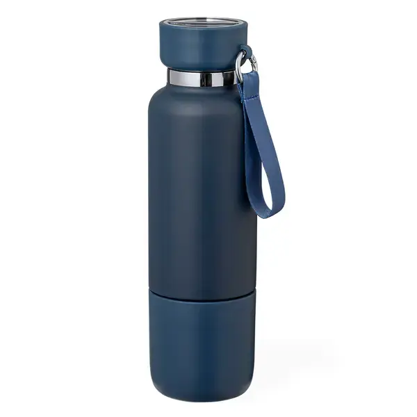 Wärme Flasche Flautrok - navy blau, Farbe: navy blau personalisierte Geschenke , 4 image