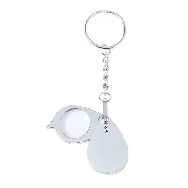 Lupe Schlüsselanhänger Kitins 8X - silber, Farbe: silber personalisierte Geschenke , 7 image