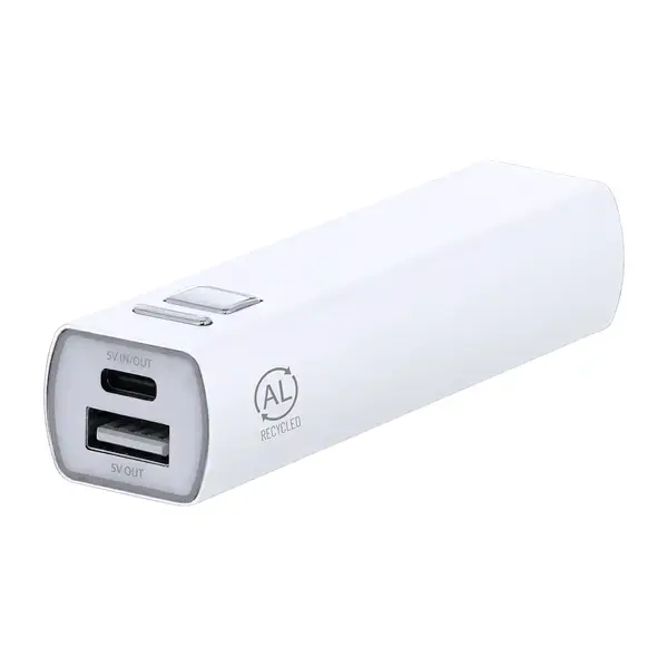 Power Bank Serdinam - weiß, Farbe: weiß personalisierte Geschenke , 2 image