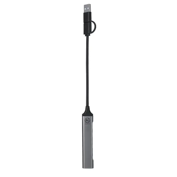 USB Hub Konery - silber, Farbe: silber personalisierte Geschenke , 2 image
