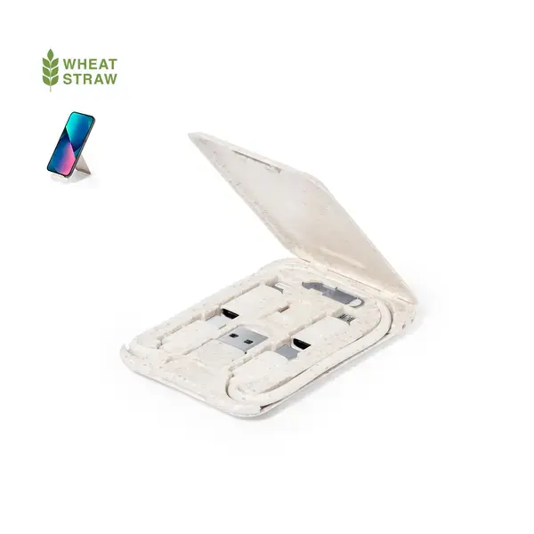 Ladegerätkabel Set Lee - naturfarben, Farbe: naturfarben personalisierte Geschenke , 6 image